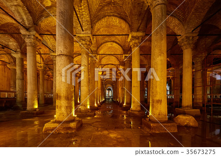 The Basilica Cistern - underground water reservoir 35673275