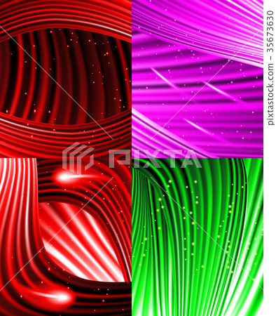 Set of background colourful luminous rays. Vector Set of background colourful luminous rays. Vector 35673630