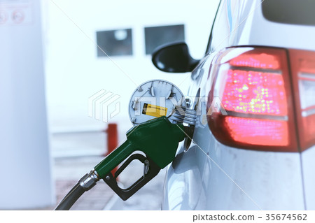 Car refueling gasoline 35674562