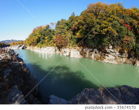 Autumn leaves of Nagatoro 35674570