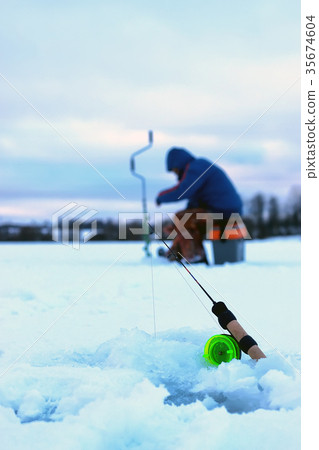 Little winter fishing rod ice Little winter fishing rod ice 35674604