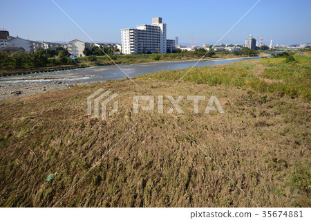Asakawa after the typhoon is Hachioji City 35674881