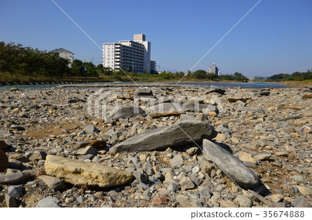 Asakawa after the typhoon is Hachioji City 35674888