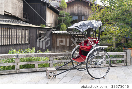 Rickshaw image Kyoto Gion Rickshaw image Kyoto Gion 35675046