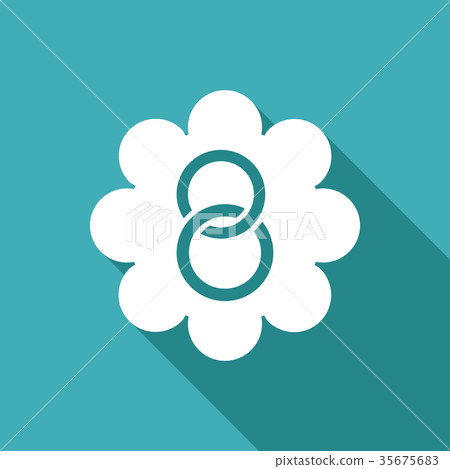 Hello Spring. Wreath of tulips and other flowers 35675683