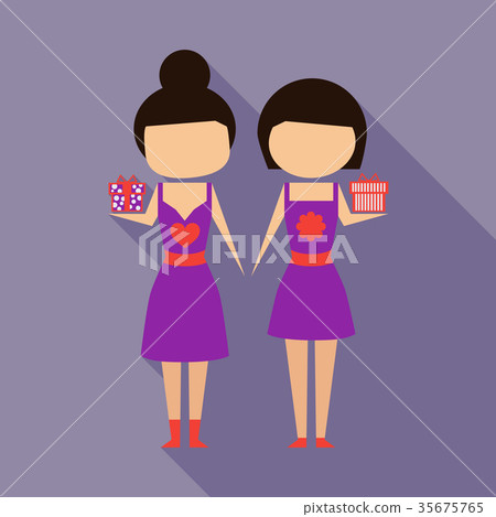 Business concept, Business woman holding a big Business concept, Business woman holding a big 35675765