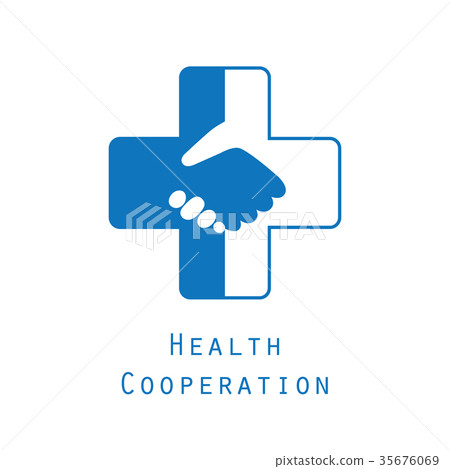 Health cooperation concept logo Health cooperation concept logo 35676069