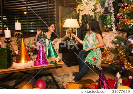 Celebration christmas party concept background. Celebration christmas party concept background. 35677639