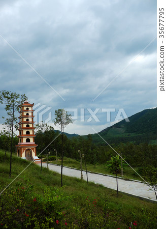 Historical place on An mountain top Historical place on An mountain top 35677795