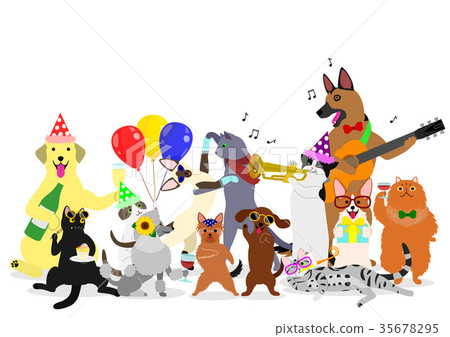 狗和貓派對組 35678295
