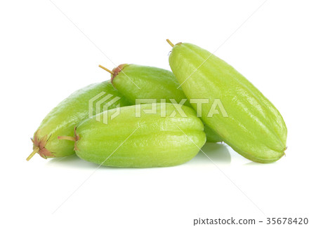 Bilimbi (Averhoa bilimbi Linn.) or cucumber fruit 35678420