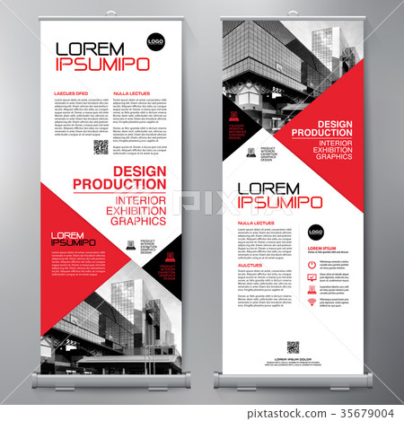 Business Roll Up. Standee Design. Banner Template Business Roll Up. Standee Design. Banner Template 35679004