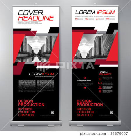 Business Roll Up. Standee Design. Banner Template Business Roll Up. Standee Design. Banner Template 35679007