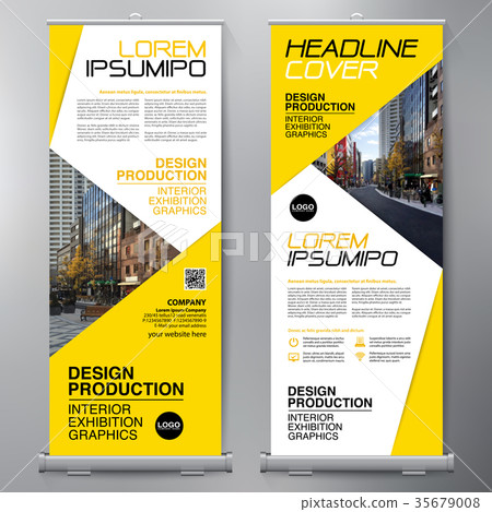 Business Roll Up. Standee Design. Banner Template Business Roll Up. Standee Design. Banner Template 35679008