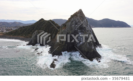 日本海的冬天/玄海通過福岡縣五島市 35679481