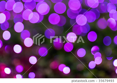 pink bokeh on night, for christmas and new year 35679493