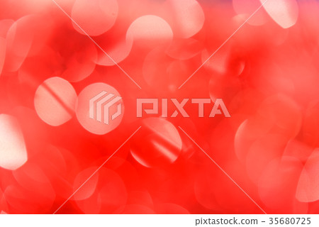 Abstract red bokeh. Christmas background texture 35680725
