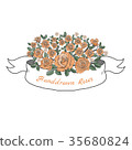 Flower ribbon of rose. 35680824