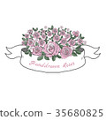 Flower ribbon of rose. 35680825