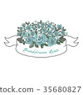 Flower ribbon of rose. 35680827