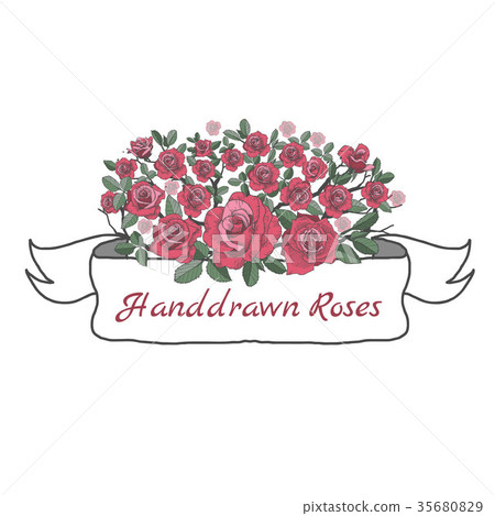 Flower ribbon of rose. 35680829