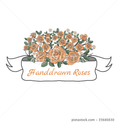 Flower ribbon of rose. 35680830