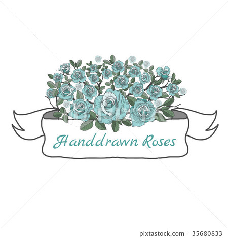 Flower ribbon of rose. 35680833