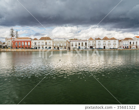 View of Tavira trough Gilao River, Portugal View of Tavira trough Gilao River, Portugal 35681322