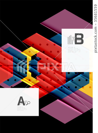 Colorful abstract shapes background Colorful abstract shapes background 35681559