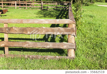 old wooden fence old wooden fence 35682519