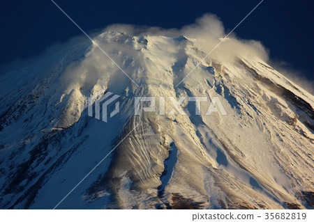 Strong winds and windy winters at Fuji's summit (01) 35682819