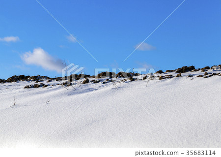 Snow drifts in winter Snow drifts in winter 35683114
