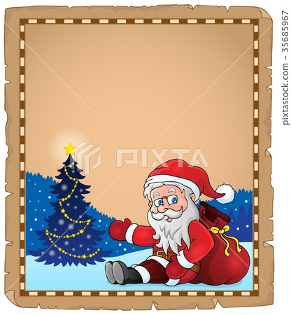 Santa Claus subject parchment 1 35685967