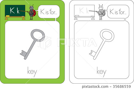 Flashcard letter K Flashcard letter K 35686559