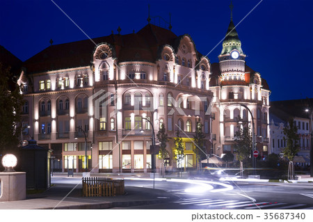 Hotel complex in Oradea in night Hotel complex in Oradea in night 35687340