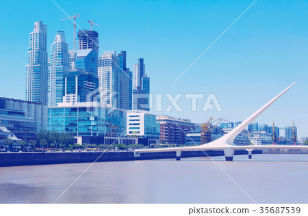Business centers in riverfront area 35687539