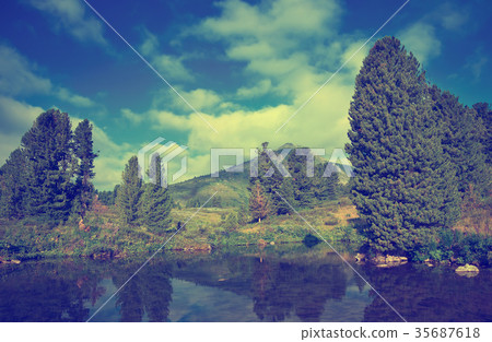 mountains lake 35687618