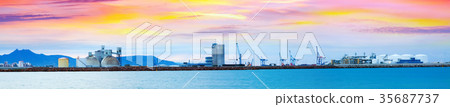 Panarama of Puerto de Castellon - industrial port Panarama of Puerto de Castellon - industrial port 35687737