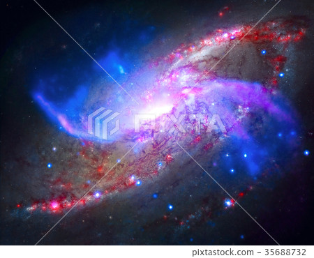 Spiral galaxy M106. 35688732