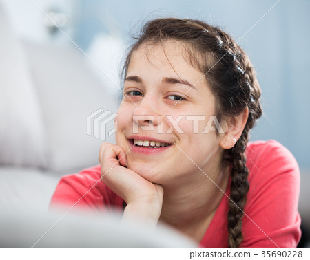 Girl posing playfully 35690228