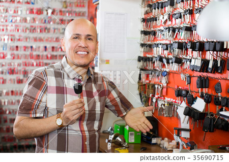 Cutter near stand with keys Cutter near stand with keys 35690715