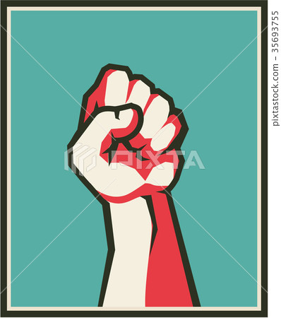 fist retro poster 35693755