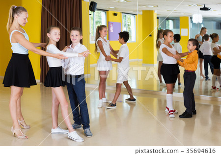 Children dancing pair dance 35694616