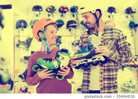 Customers are enjoying sporty assortment Customers are enjoying sporty assortment 35694810