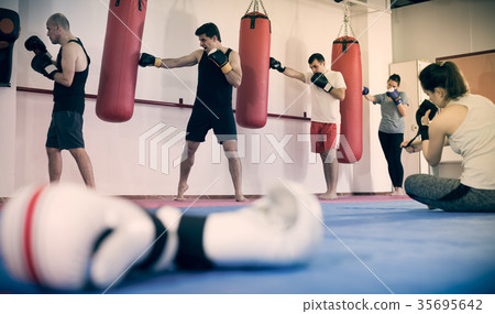 Portrait of gloves and boxers Portrait of gloves and boxers 35695642