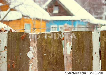 Snow house in winter dreamland at dawn in forest Snow house in winter dreamland at dawn in forest 35697201