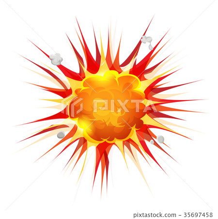 Comic Firebomb Explosion 35697458