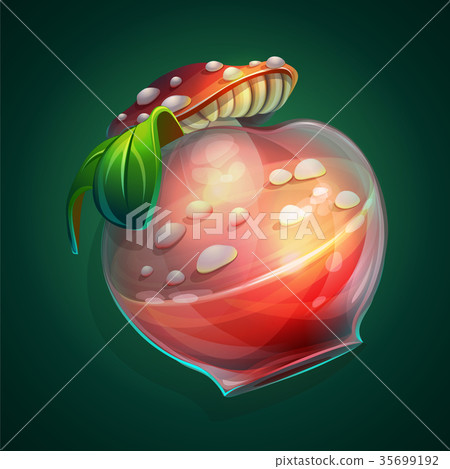 Vector illustration a bottle with a potion 35699192