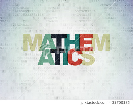 Education concept: Mathematics on Digital Data 35700385