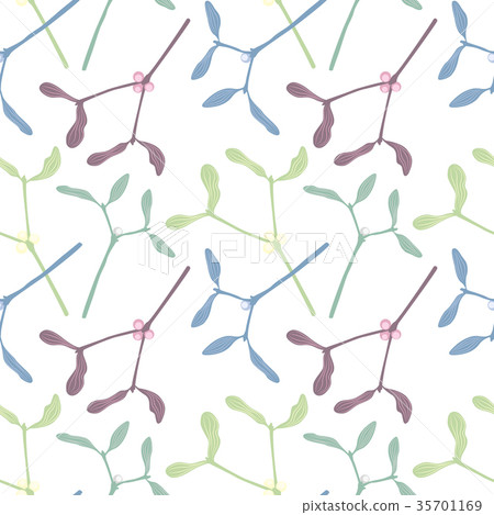 pattern of mistletoe pattern of mistletoe 35701169